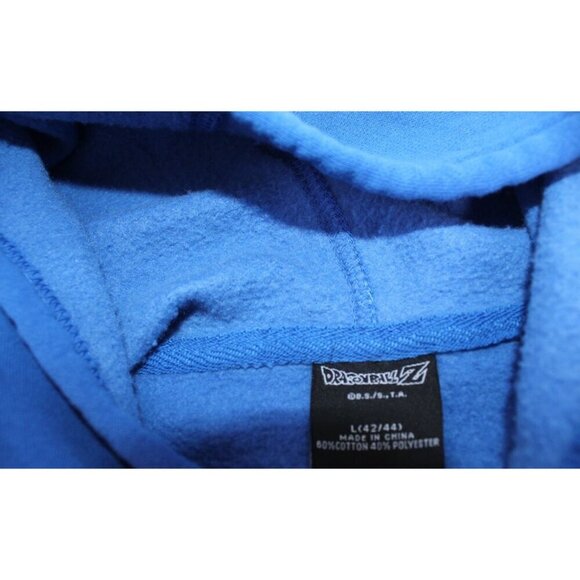 Dragon Ball Z Sun Goku Graphic Men's Unisex L Lt. Blue Hoodie Sweatshirt Unisex - Picture 6 of 9